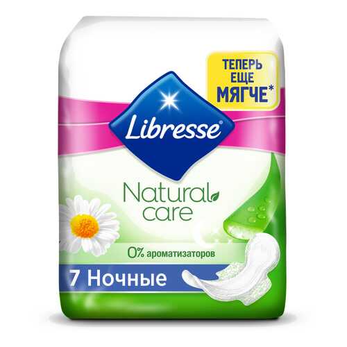 Гигиенические прокладки Libresse Natural Care Maxi Goodnight, 7 шт. в Летуаль