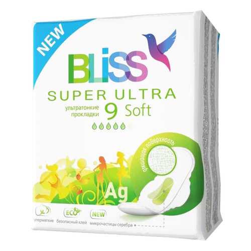 Прокладки Bliss Super Ultra Soft ультратонкие 9 шт в Летуаль
