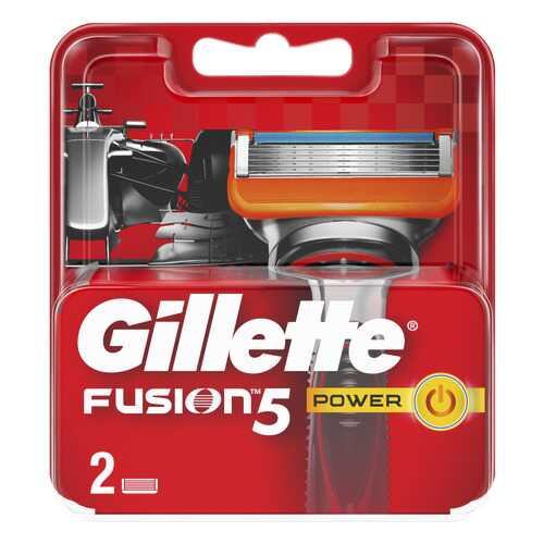 Сменные кассеты Gillette Fusion5 Power 2 шт в Летуаль