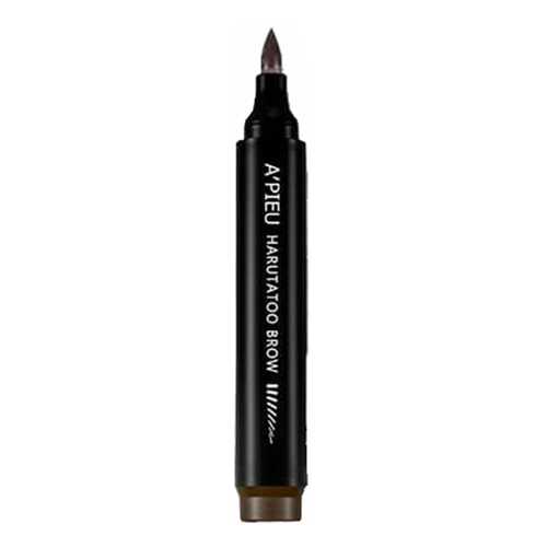 Фломастер для бровей с эффектом тату A'Pieu Harutatoo Brow, оттенок Dark Brown, 4,6 г в Летуаль