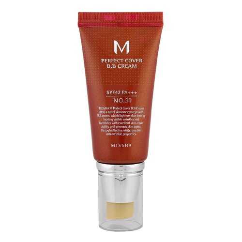 BB средство Missha M Perfect Cover BB Cream 31 Golden Beige 50 мл в Летуаль