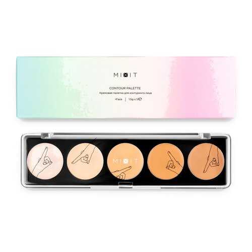 Палетка для контуринга лица Mixit Set it & Forget it Contour Palette кремовая 1,5х5 г в Летуаль