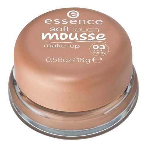 Тональный крем essence Soft Touch Mousse Make-up 03 Matt Honey 16 г в Летуаль