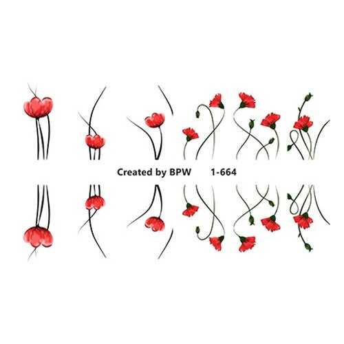 BPW.Style Слайдер-дизайн «Цветы» №1-664 в Летуаль
