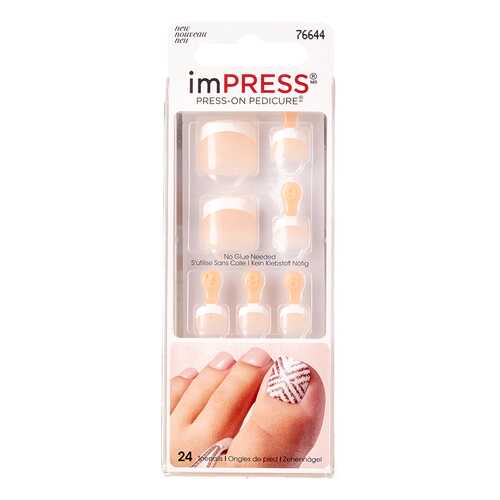 Накладные ногти Kiss Impress Toe Nails BIPT012C 30 шт. в Летуаль