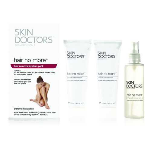 Набор для удаления и замедления роста волос Skindoctors Hair No More Pack, 2х100мл и 120мл в Летуаль