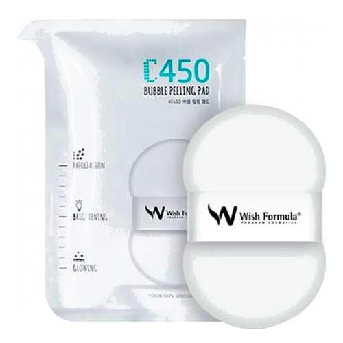 Спонж-пилинг Wish Formula C450 Bubble Peeling Pad (H) с фруктовыми кислотами 30 мл в Летуаль