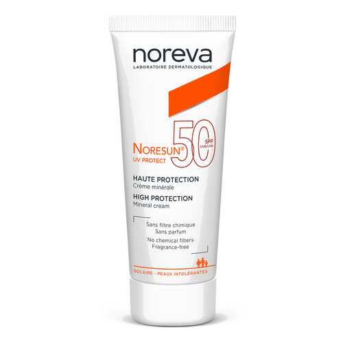 Солнцезащитное средство Noreva Noresun UV Protect Mineral Cream SPF50 40мл в Летуаль