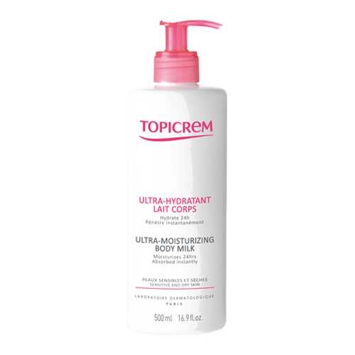 Молочко для тела Topicrem Essentials Ultra-Moisturizing Body Milk 2шт х 500 мл в Летуаль