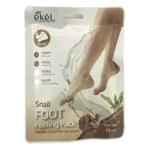 Пилинг-носочки с улиточным муцином Ekel Snail Foot Peeling Pack 40 гр в Летуаль