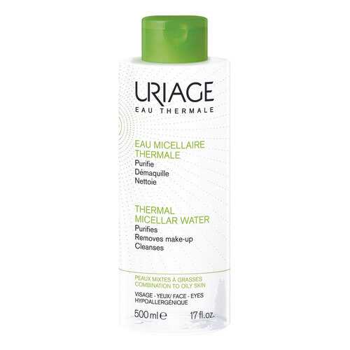 Мицеллярная вода Uriage Thermal Micellar Water Combination to Oily Skin 500 мл в Летуаль