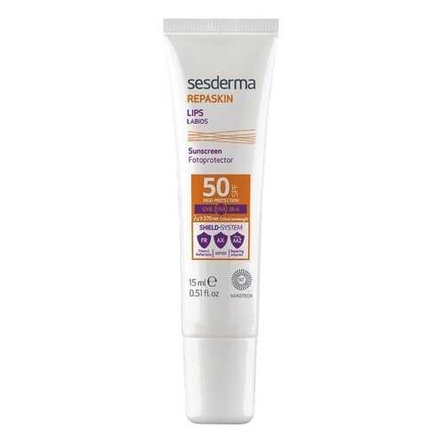 Солнцезащитное средство Sesderma REPASKIN Lips SPF50 15 мл в Летуаль