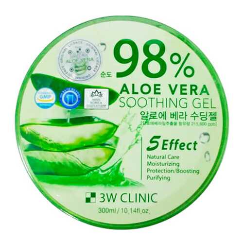 Гель для лица 3W Clinic Aloe Vera Soothing Gel 300 г в Летуаль