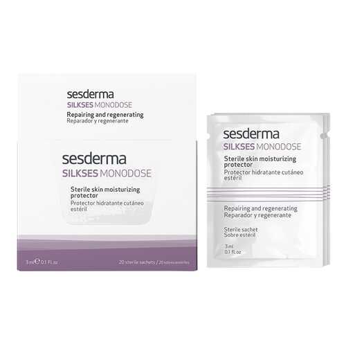 Крем для лица Sesderma Silkses Monodose Протектор увлажняющий стерильный 20 шт по 3 мл в Летуаль