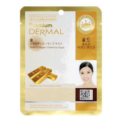 Маска для лица Dermal Premium Gold Collagen Essence Mask 23 мл в Летуаль