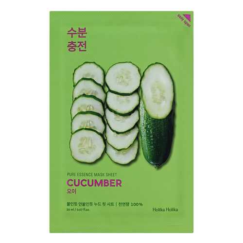 Маска для лица Holika Holika Pure essence Mask Sheet Cucumber 20 мл в Летуаль