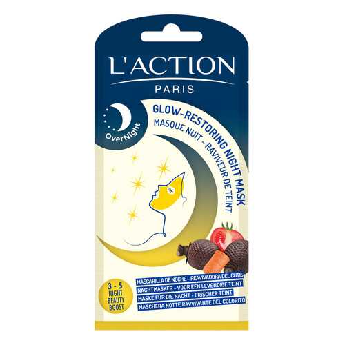 Маска для лица L'Action Glow-Restoring Night Mask 12 г в Летуаль