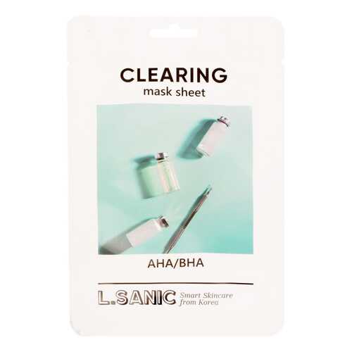 Маска для лица L.SANIC AHA/BHA Clearing Mask Sheet 25 мл в Летуаль