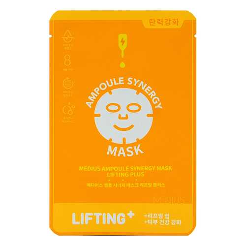 Маска для лица MEDIUS Ampoule Synergy Mask Lifting Plus 25mL Лифтинг 25 мл, 5 шт в Летуаль