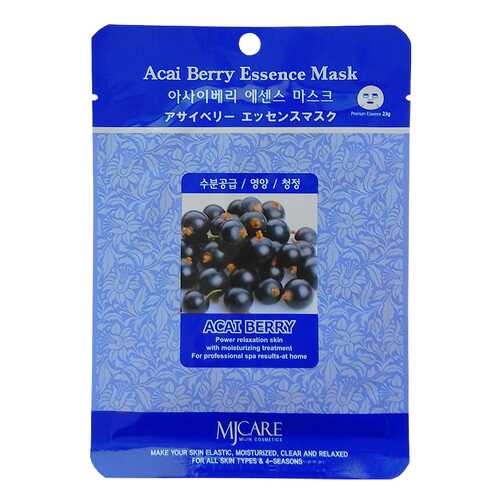 Маска для лица Mijin Acai Berry Essence Mask 23 г в Летуаль