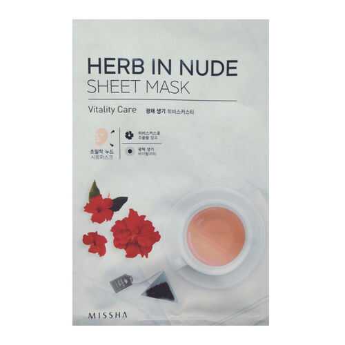 Маска для лица Missha Herb In Nude Sheet Mask Vitality Care 23 г в Летуаль