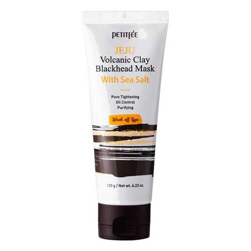 Маска для лица Petitfee Jeju Volcanic Clay Blackhead Mask With Sea Salt 120 г в Летуаль