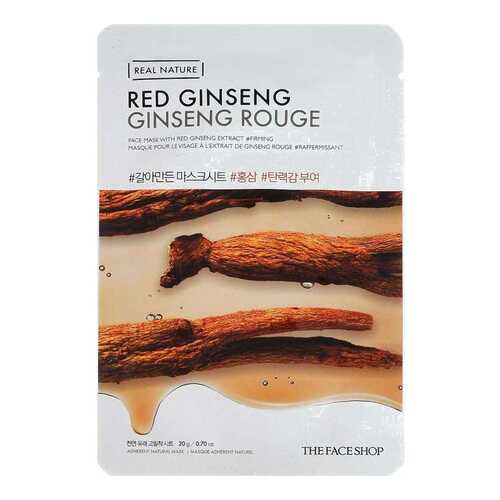 Маска для лица The Face Shop Real Nature Red Ginseng Face Mask 20 г в Летуаль