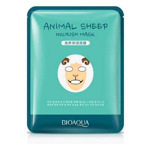 Осветляющая маска BioAqua Animal Face Sheep, 30 гр. в Летуаль