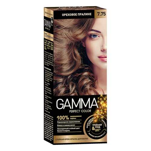 Краска для волос SVOBODA GAMMA Perfect color ореховое пралине 7,75, 50гр в Летуаль