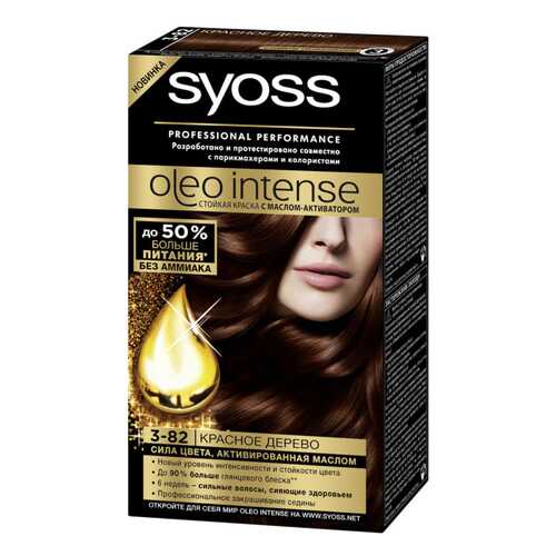 Краска для волос Syoss Oleo Intense 3-82 Красное дерево 50мл в Летуаль