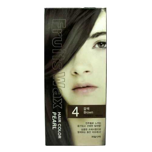 Краска для волос Welcos Fruits Wax Pearl Hair Color 04 Brown 60 мл в Летуаль