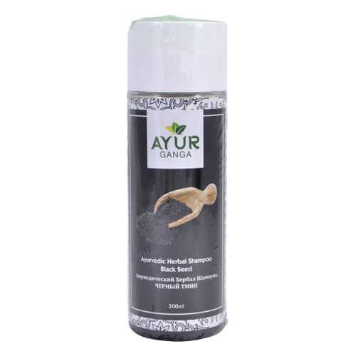 Шампунь ЧЕРНЫЙ ТМИН (Ayurvedic Herbal Shampoo BLACK SEED) AYUR GANGA, 200мл в Летуаль